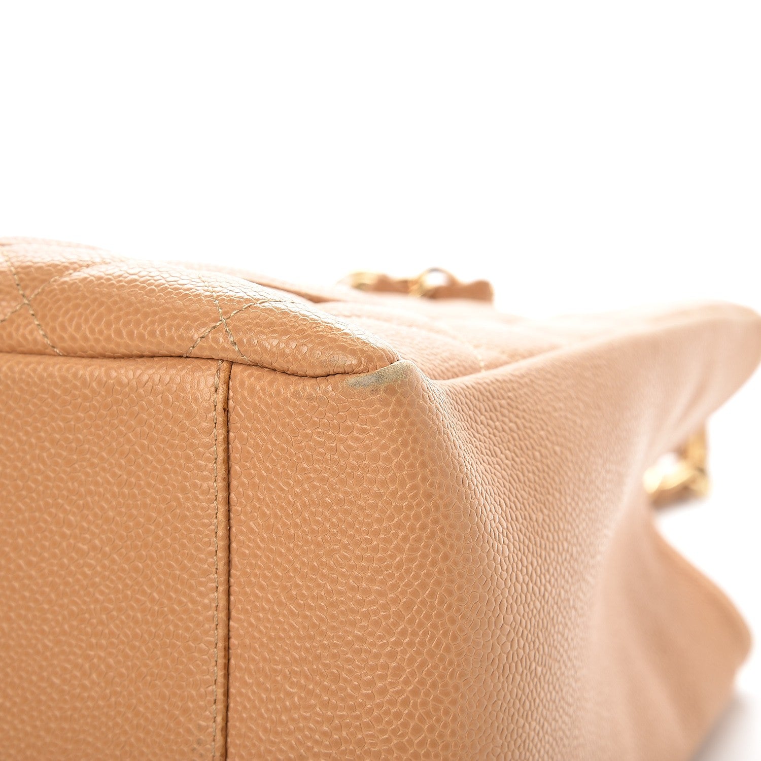 Chanel Caviar Quilted Grand Shopping Tote GST Beige 10 of 13