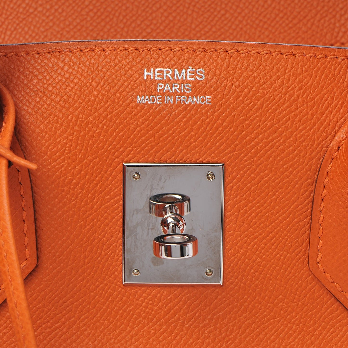 Epsom Birkin 35 Orange