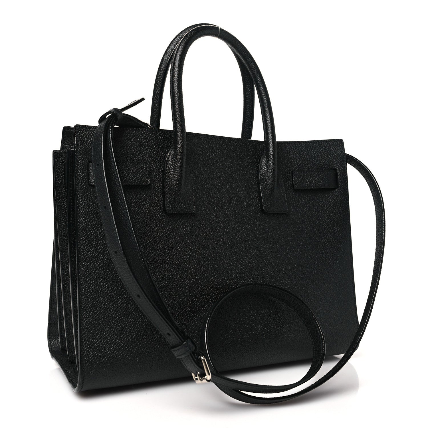 Saint Laurent Grained Calfskin Baby Sac De Jour Black 3 of 11