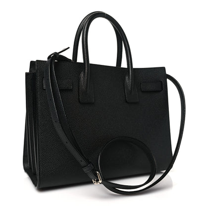 Saint Laurent Grained Calfskin Baby Sac De Jour Black 3 of 11