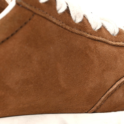 Prada Suede Logo Womens Low Top Sneakers 36.5 Cocoa Brown 10 of 10