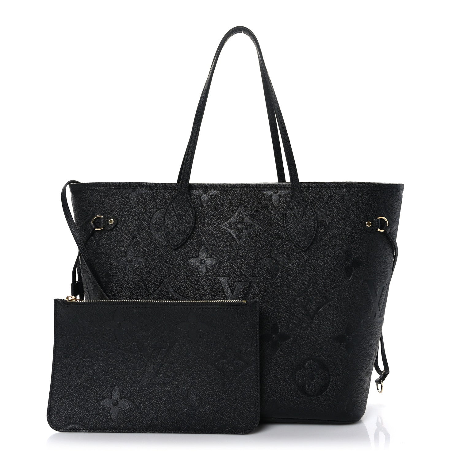 Louis Vuitton Empreinte Monogram Giant Neverfull MM Black 1 of 10