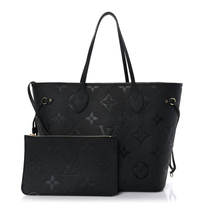 Louis Vuitton Empreinte Monogram Giant Neverfull MM Black 1 of 10