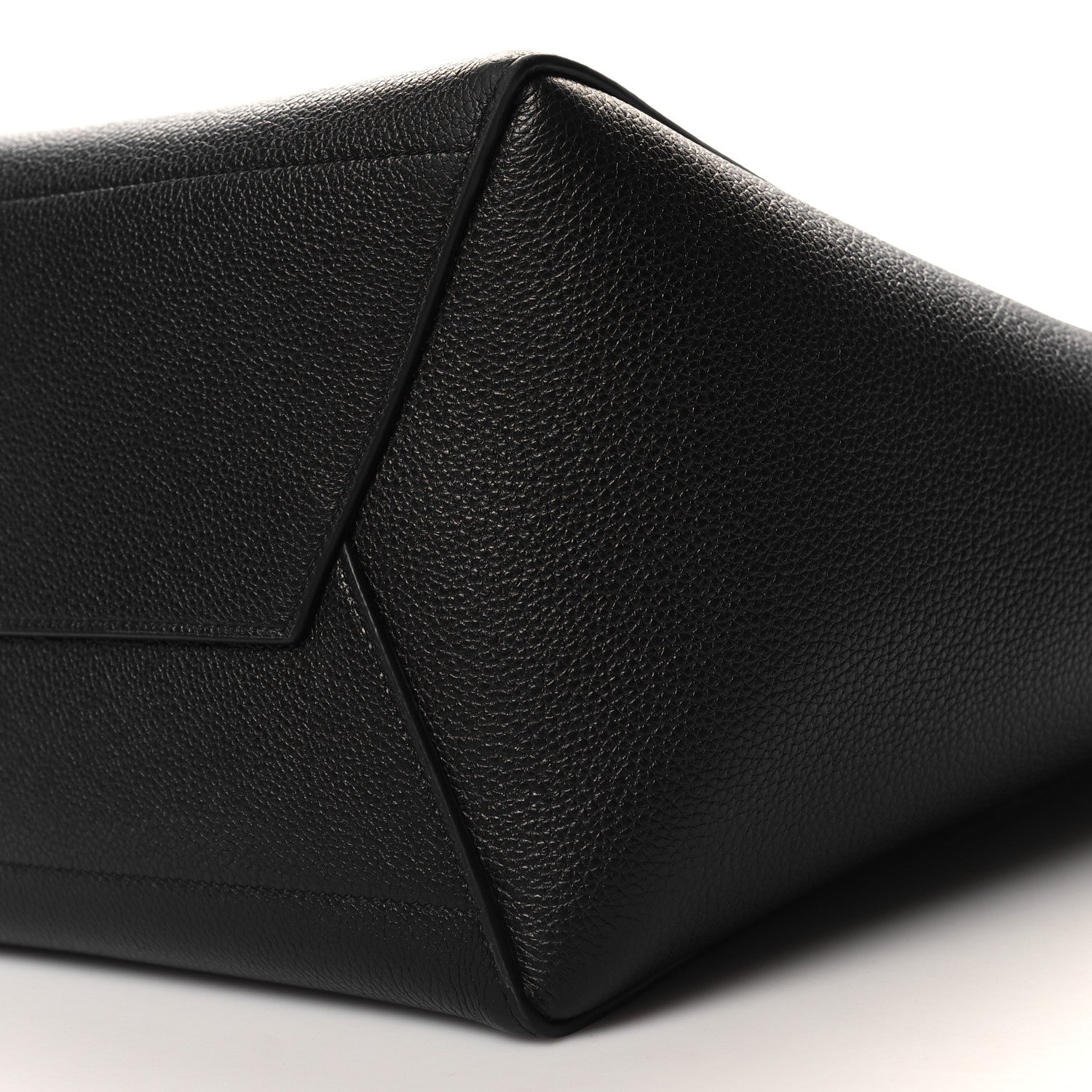 Celine Soft Grained Calfskin Sangle Bucket Bag Black 9 of 10