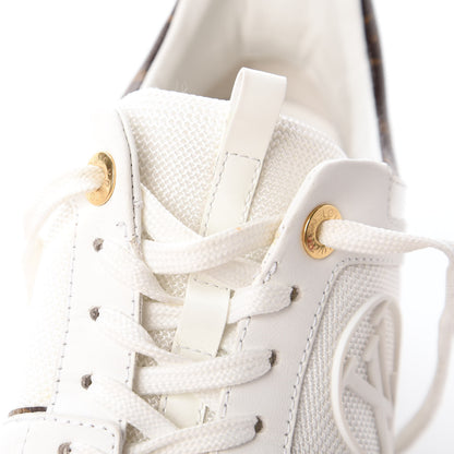 Louis Vuitton Suede Monogram Run Away Sneakers 37 White 10 of 10