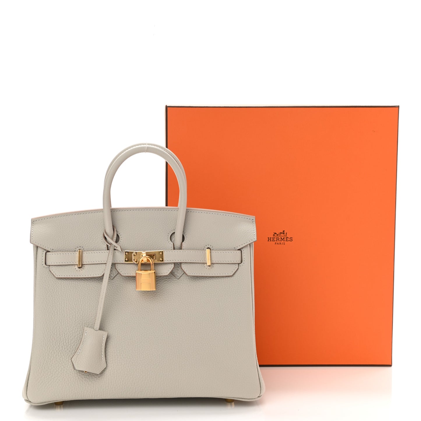Togo Birkin 25 Gris Perle