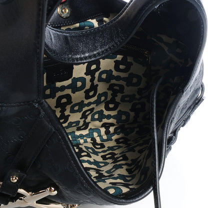 Gucci Guccissima 85th Anniversary Horsebit Hobo Black 5 of 7
