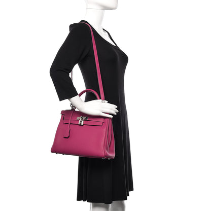 Hermes Togo Kelly Retourne 28 Rose Pourpre 2 of 46
