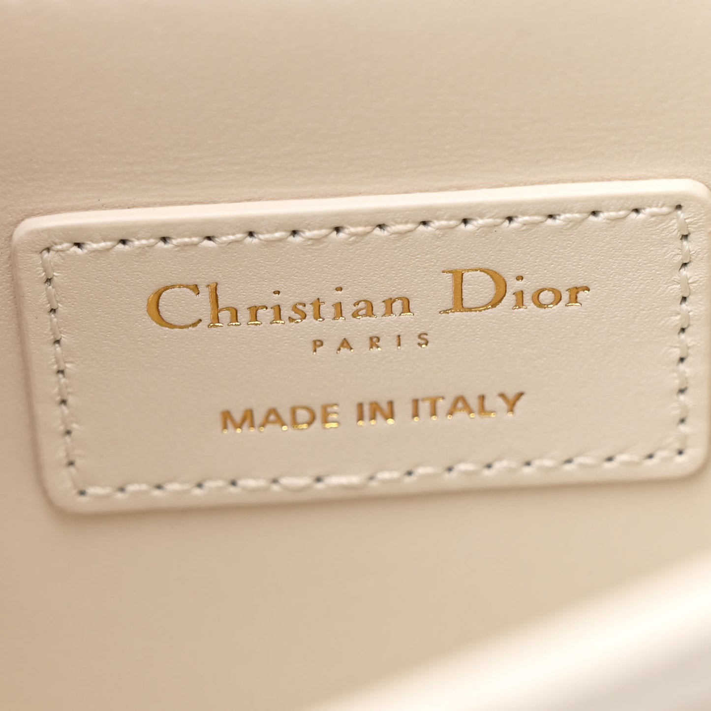 Lambskin Cannage My Dior Top Handle Bag White