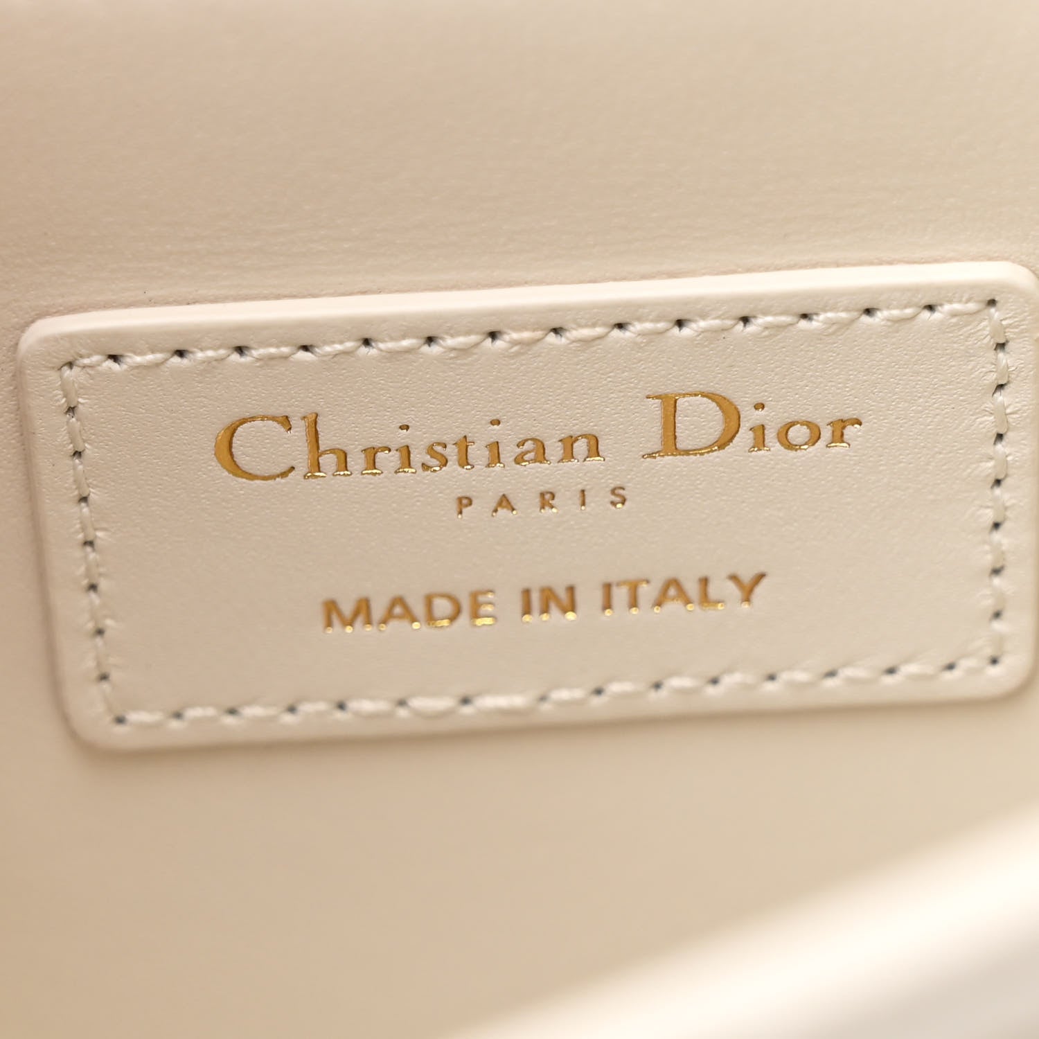 Christian Dior Lambskin Cannage My Dior Top Handle Bag White 6 of 13