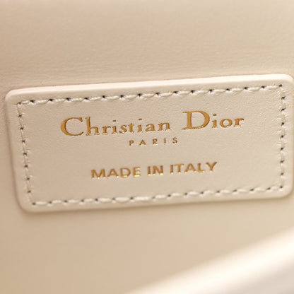 Christian Dior Lambskin Cannage My Dior Top Handle Bag White 6 of 13