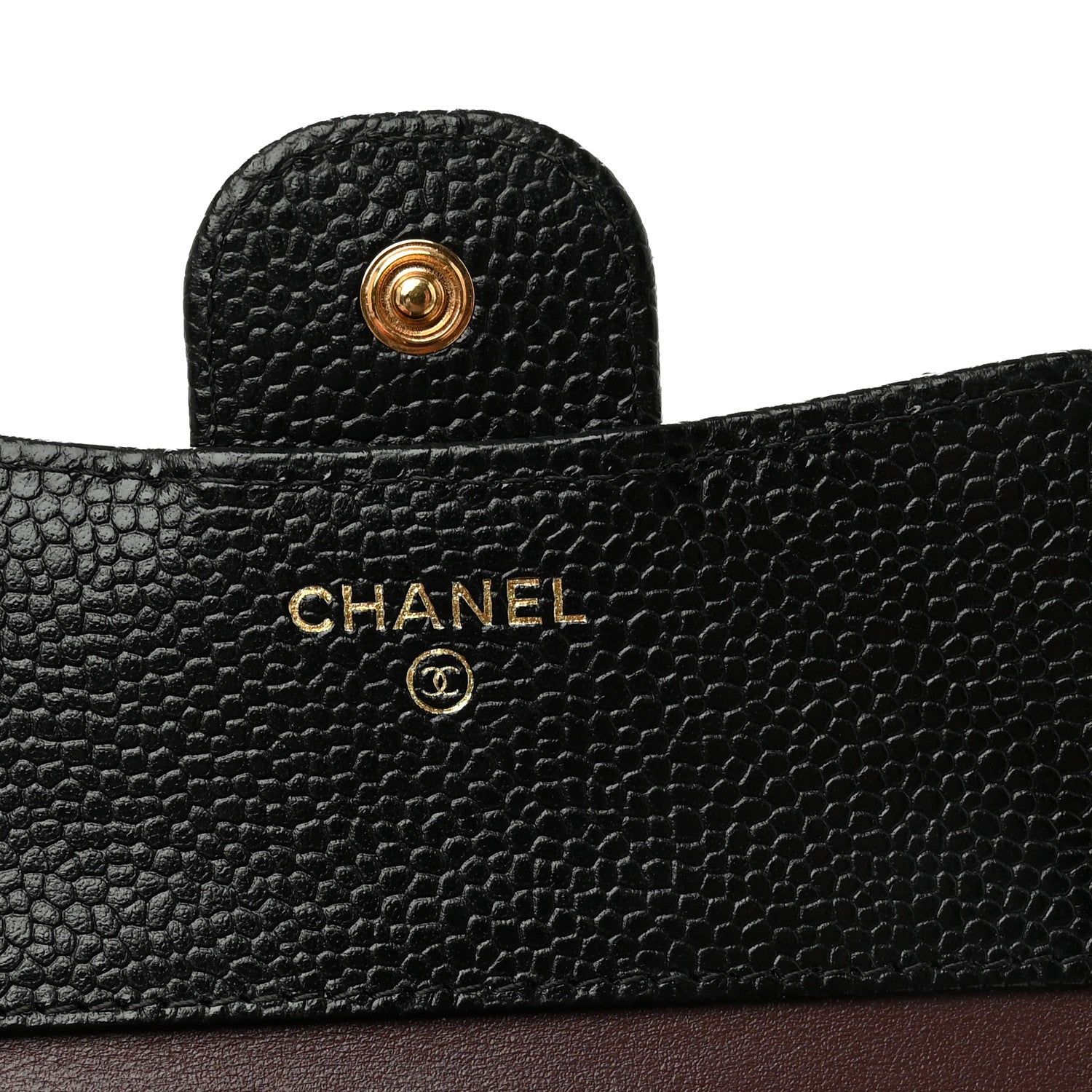 Chanel Caviar Quilted Compact Flap Wallet Black 6 of 8