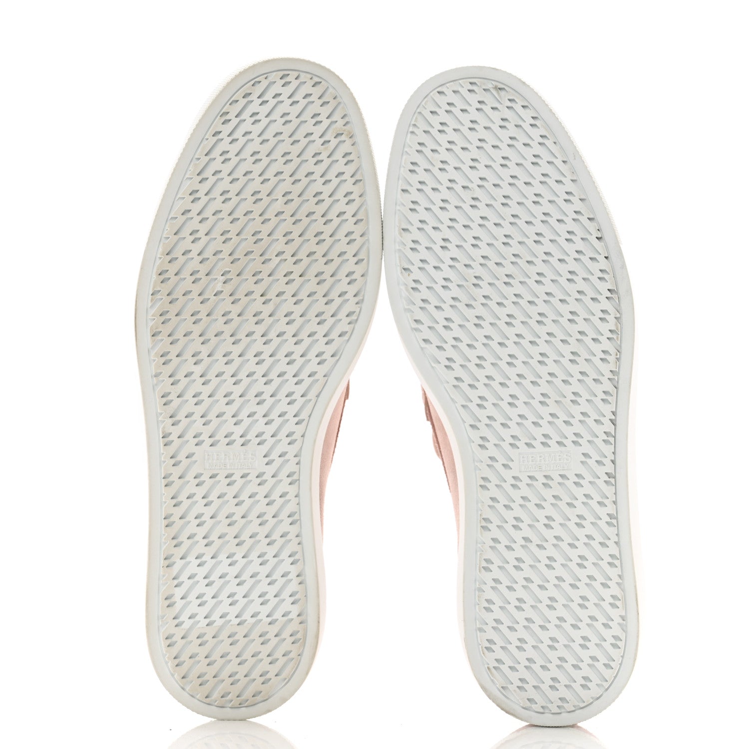 Hermes Suede Calfskin Mens Ignacio Loafers 43.5 Rose Porcelaine 5 of 8