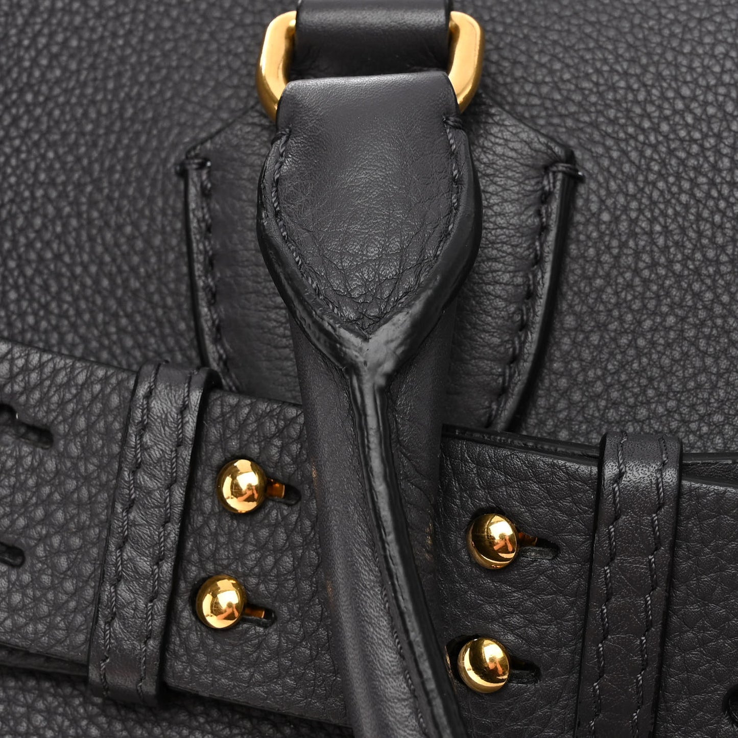 Marais Calfskin Large Belt Bag Charcoal Grey