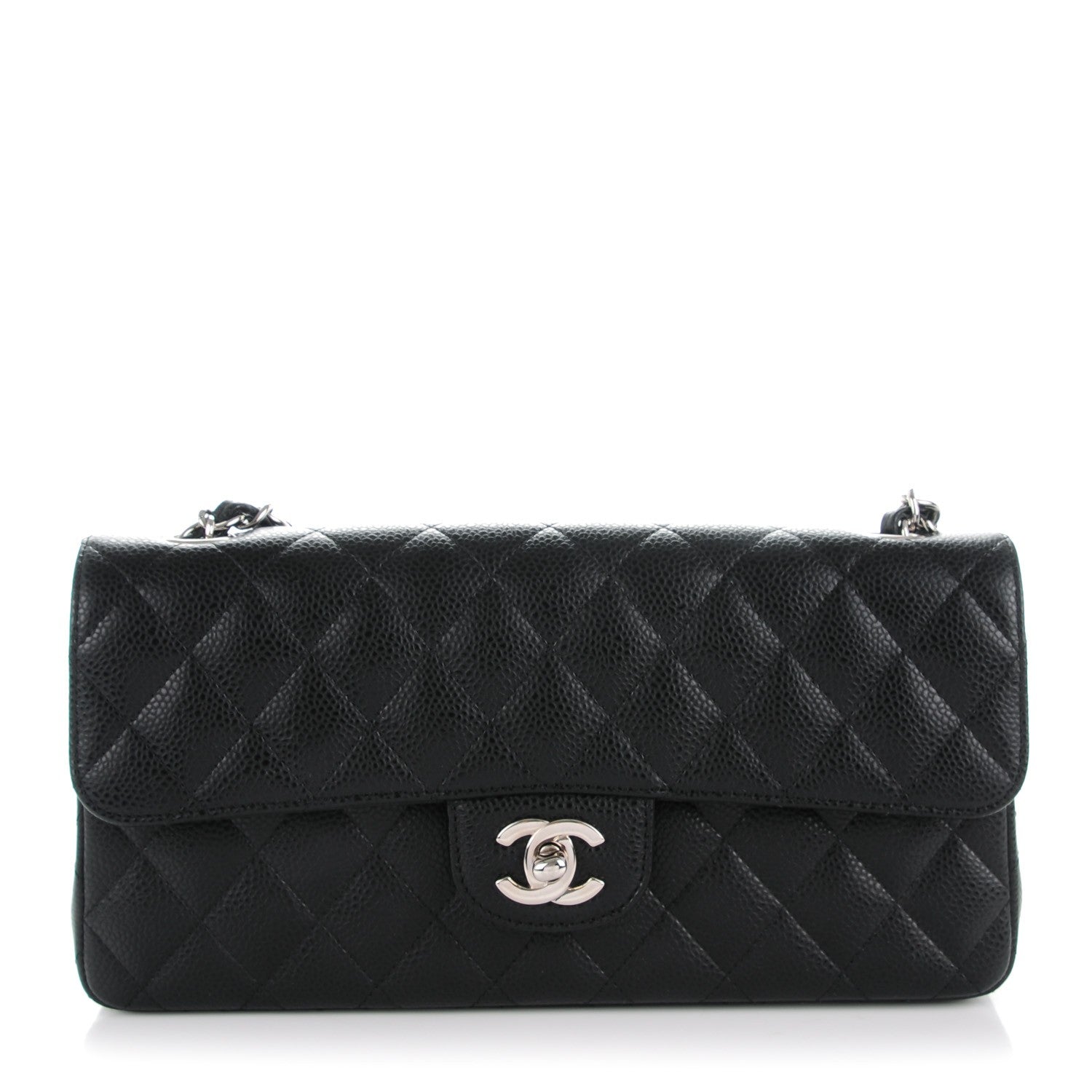 Chanel Caviar Quilted East West Flap Black 1 of 8