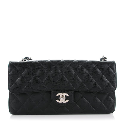 Chanel Caviar Quilted East West Flap Black 1 of 8