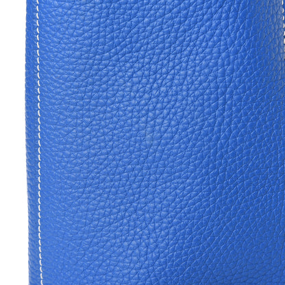 Hermes Taurillon Clemence Double Sens 45 Reversible Tote Bleu Encre Zellige 11 of 17