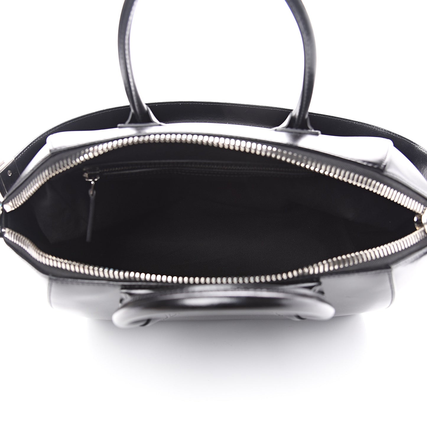 Shiny Lord Calfskin Medium Antigona Black