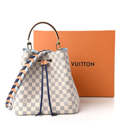Louis Vuitton Damier Azur Braided Neonoe MM Blue 11 of 11