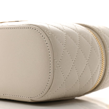 Saint Laurent Lambskin Quilted Mini Gaby Vanity Case Crema Soft 9 of 11
