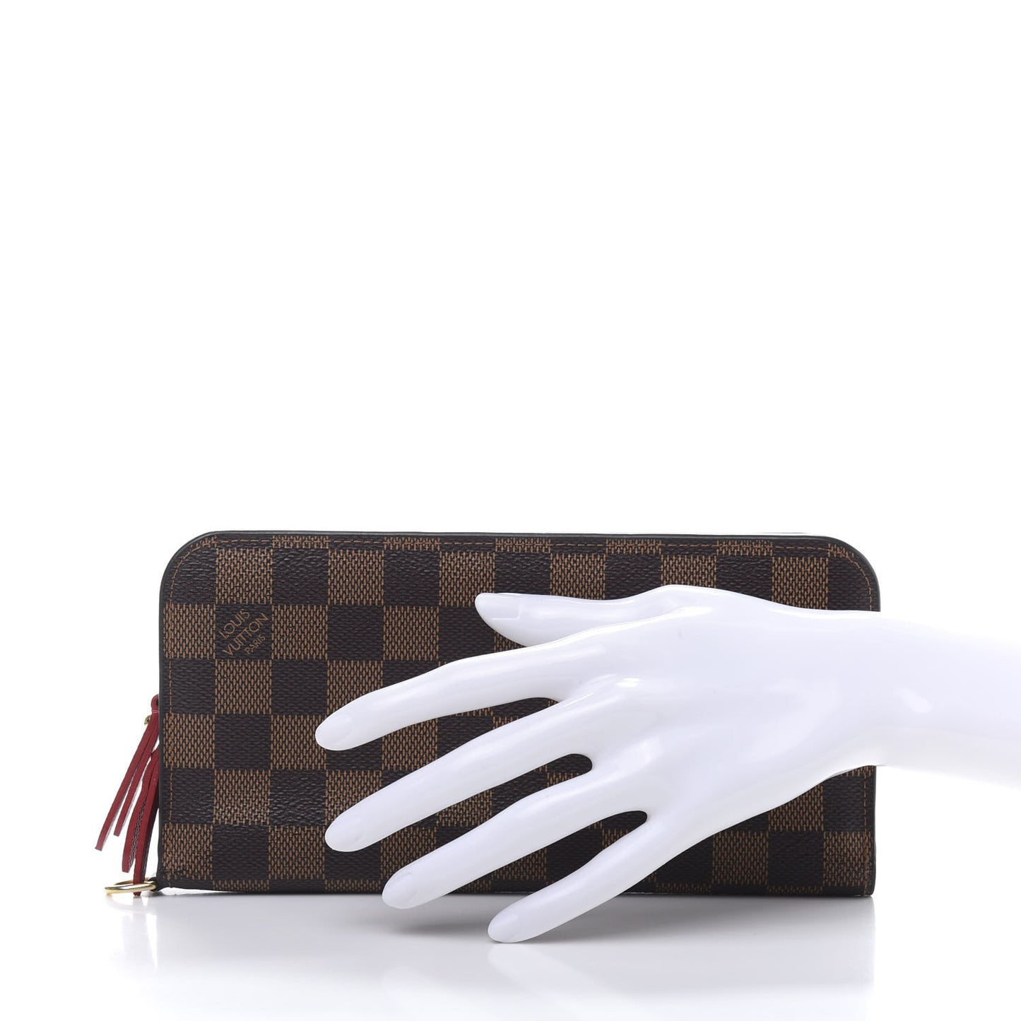 Damier Ebene Insolite Wallet Red