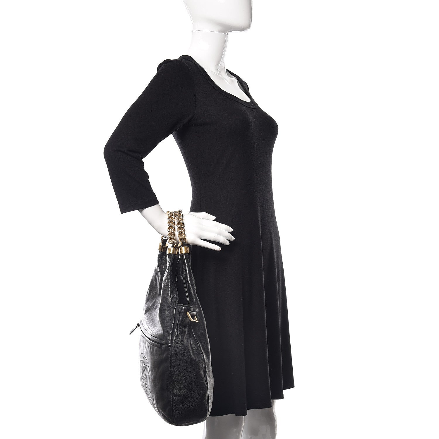 Chanel Calfskin Medium Rodeo Drive Tote Black 2 of 10