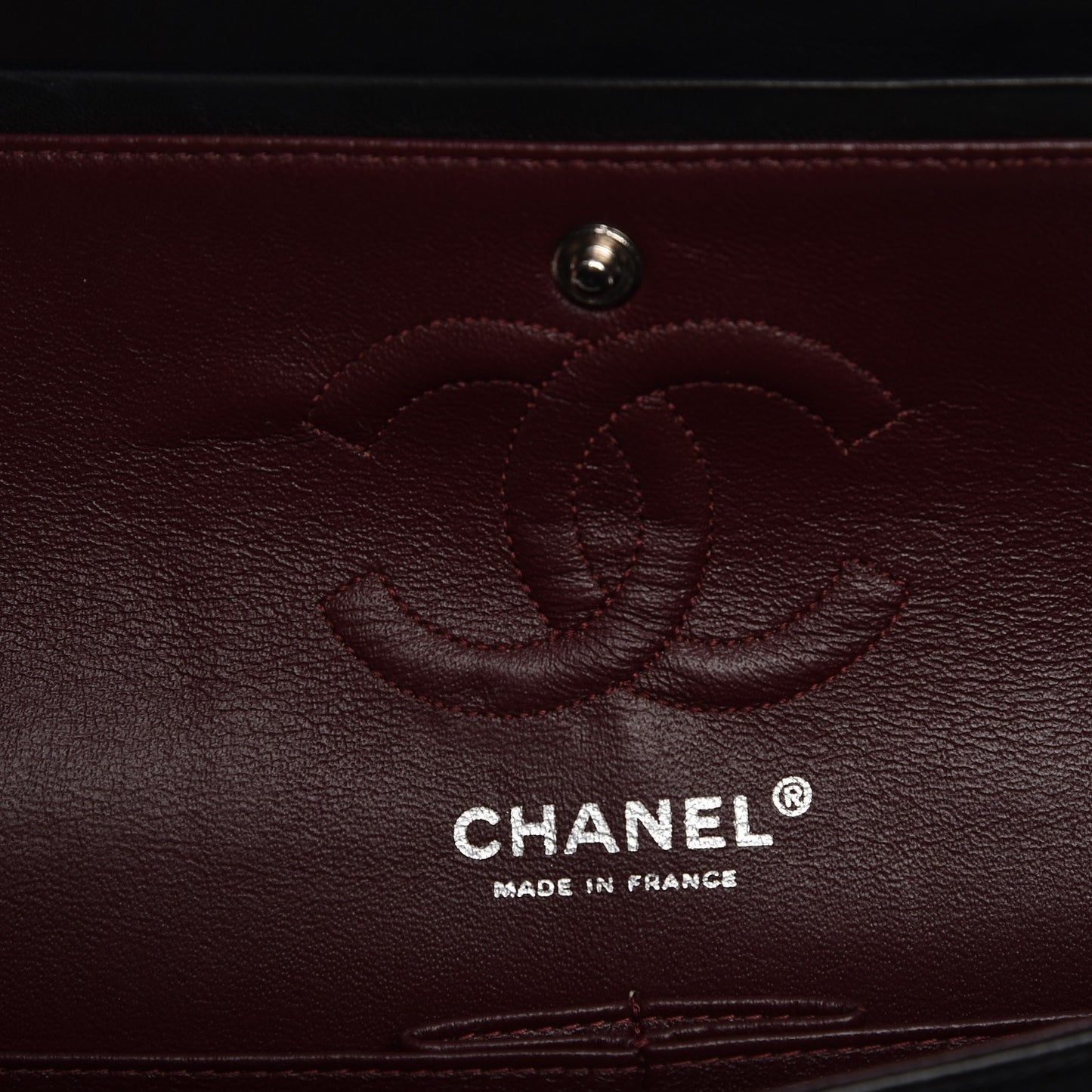 Lambskin Quilted Small Double Flap Black