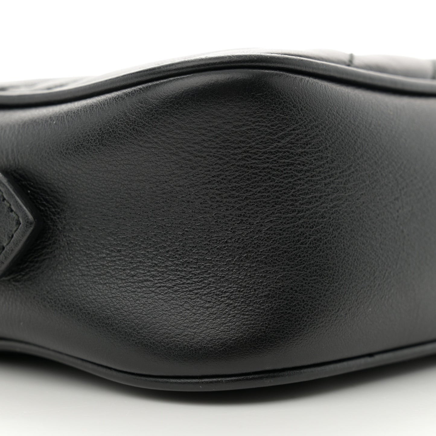 Calfskin Matelasse Mini GG Marmont Chain Shoulder Bag Black