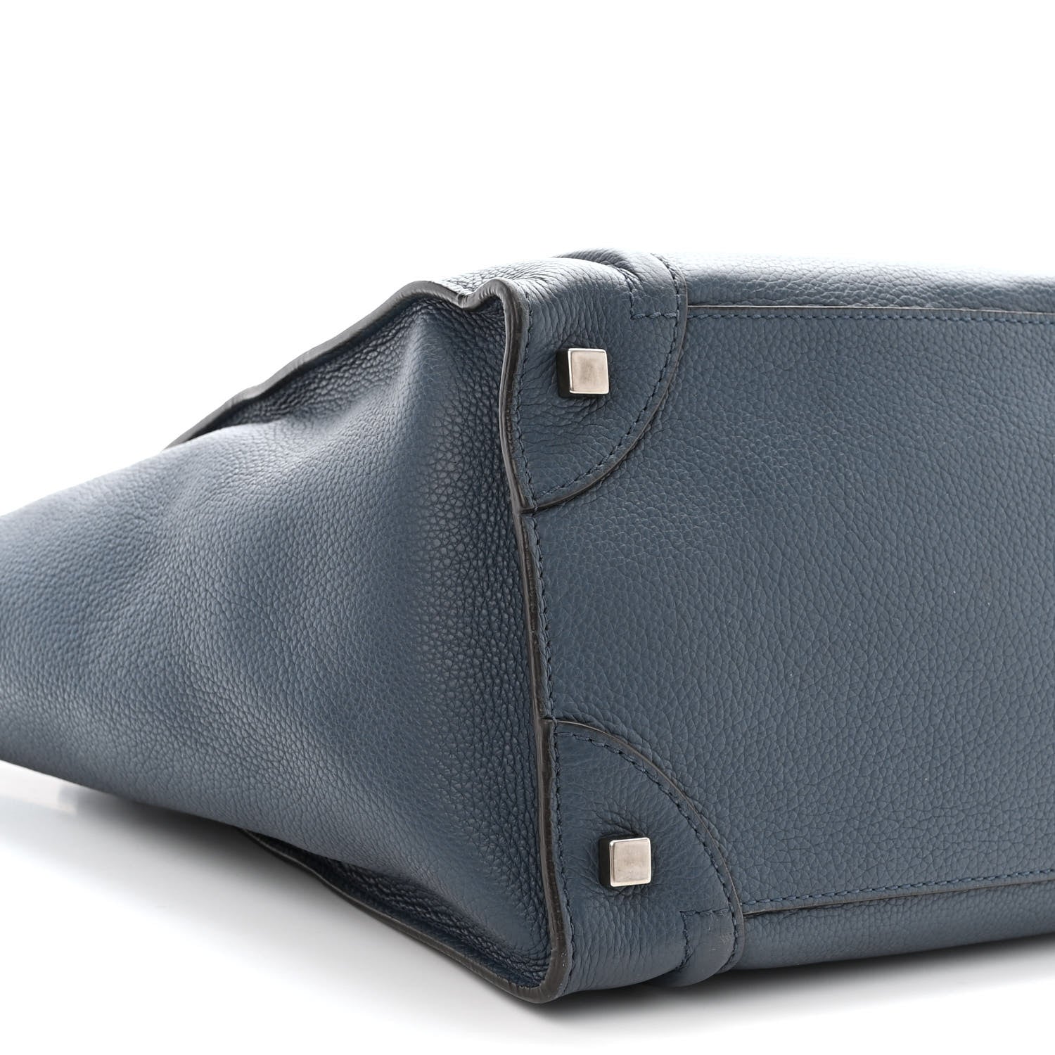 Celine Drummed Calfskin Mini Luggage Orage 9 of 11