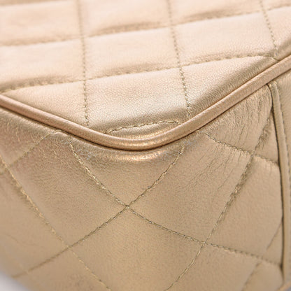 Chanel Metallic Lambskin Quilted Camera Case Gold 12 of 15