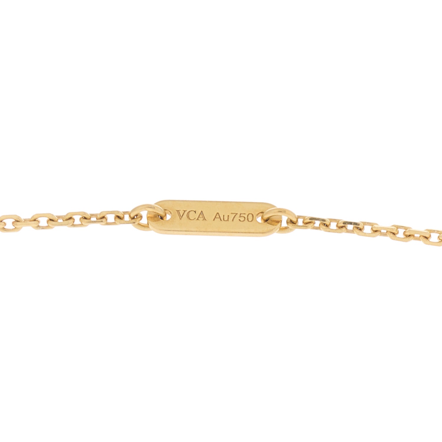 Van Cleef & Arpels 18K Yellow Gold Mother of Pearl Sweet Alhambra Butterfly Pendant Necklace 4 of 6
