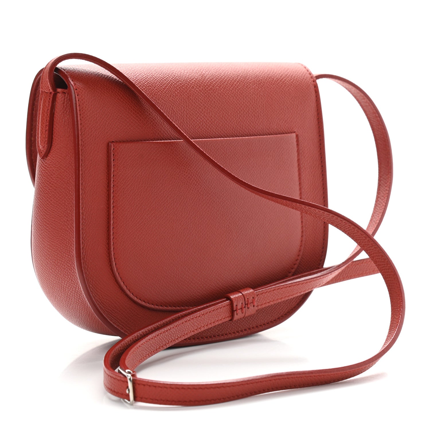 Celine Grained Calfskin Small Trotteur Terracotta 2 of 10