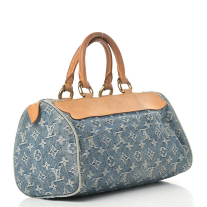 Louis Vuitton Monogram Denim Neo Speedy Blue 3 of 18