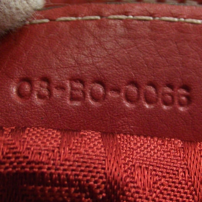 Christian Dior Leather Logo Flap Bag Red 8 of 8