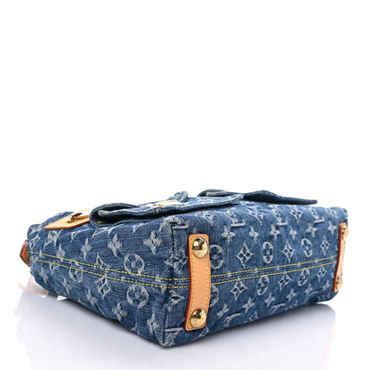 Louis Vuitton Monogram Denim Baggy PM Blue 4 of 6