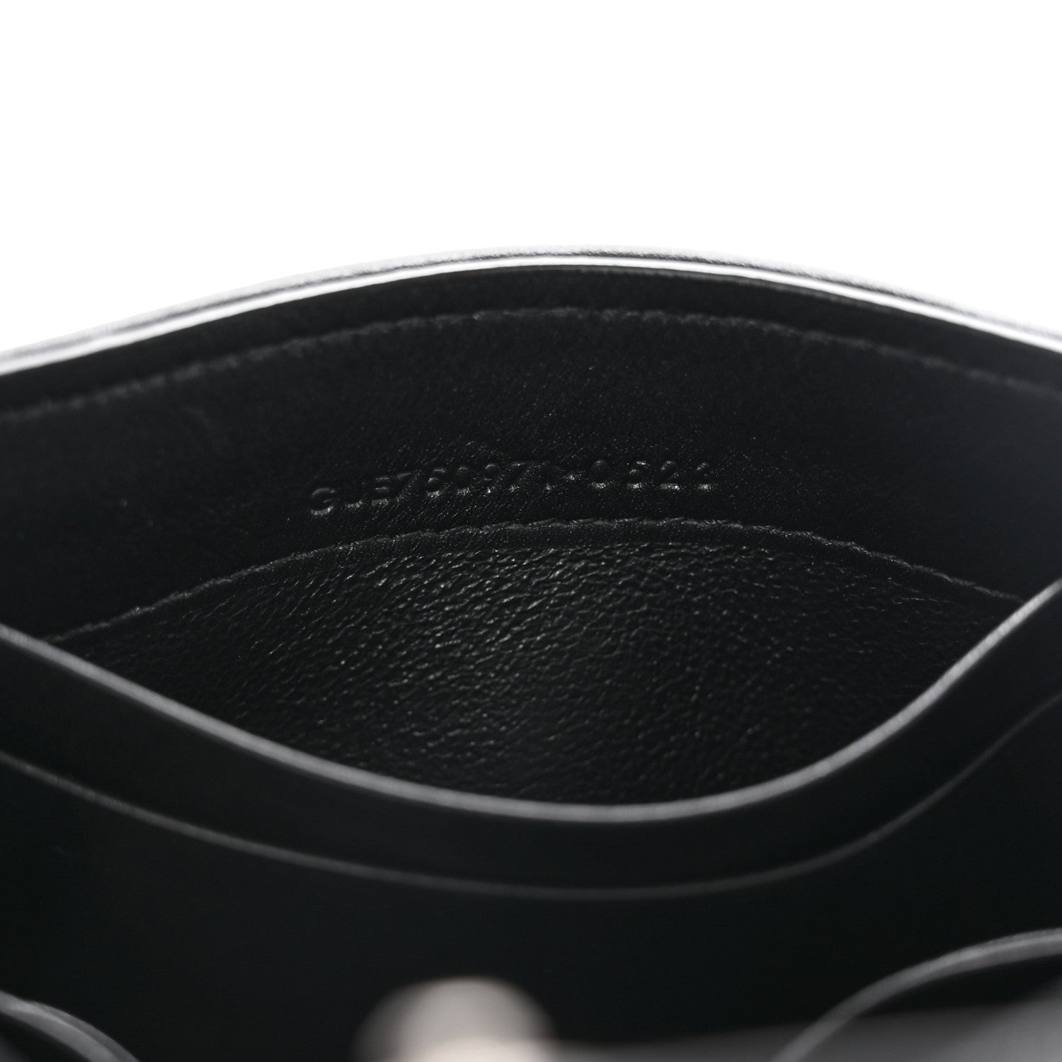 Saint Laurent Calfskin Nylon Matelasse Chevron Small Monogram Envelope Wallet Black 7 of 7