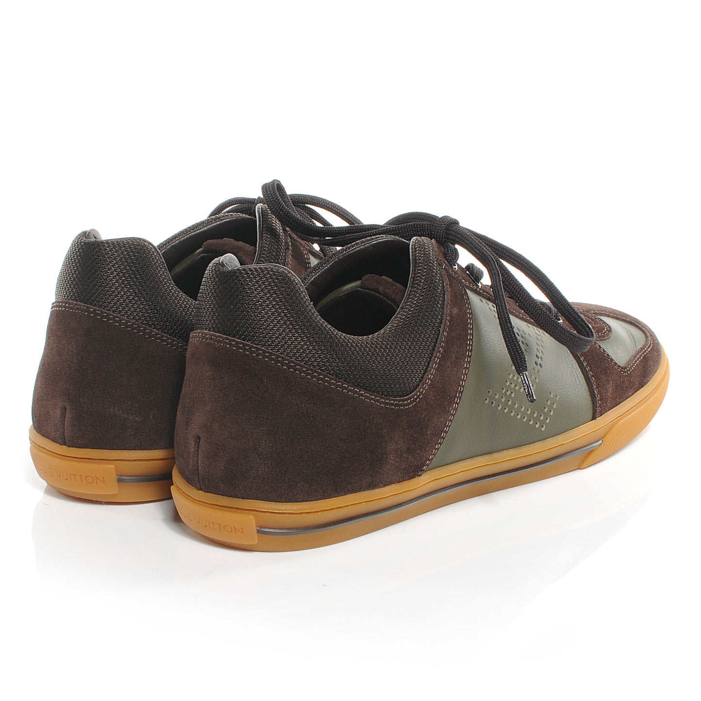 Suede Leather Dream On Sneakers 7 Brown Olive