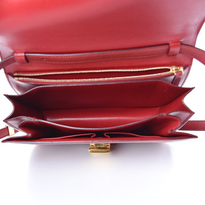 Celine Box Calfskin Medium Classic Box Flap Bag Red 5 of 17