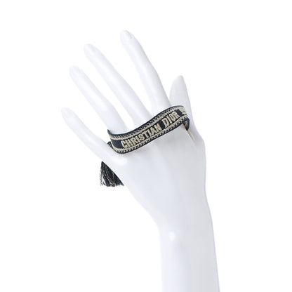 Christian Dior Woven Cotton J'Adior Friendship Bracelet Navy 2 of 3