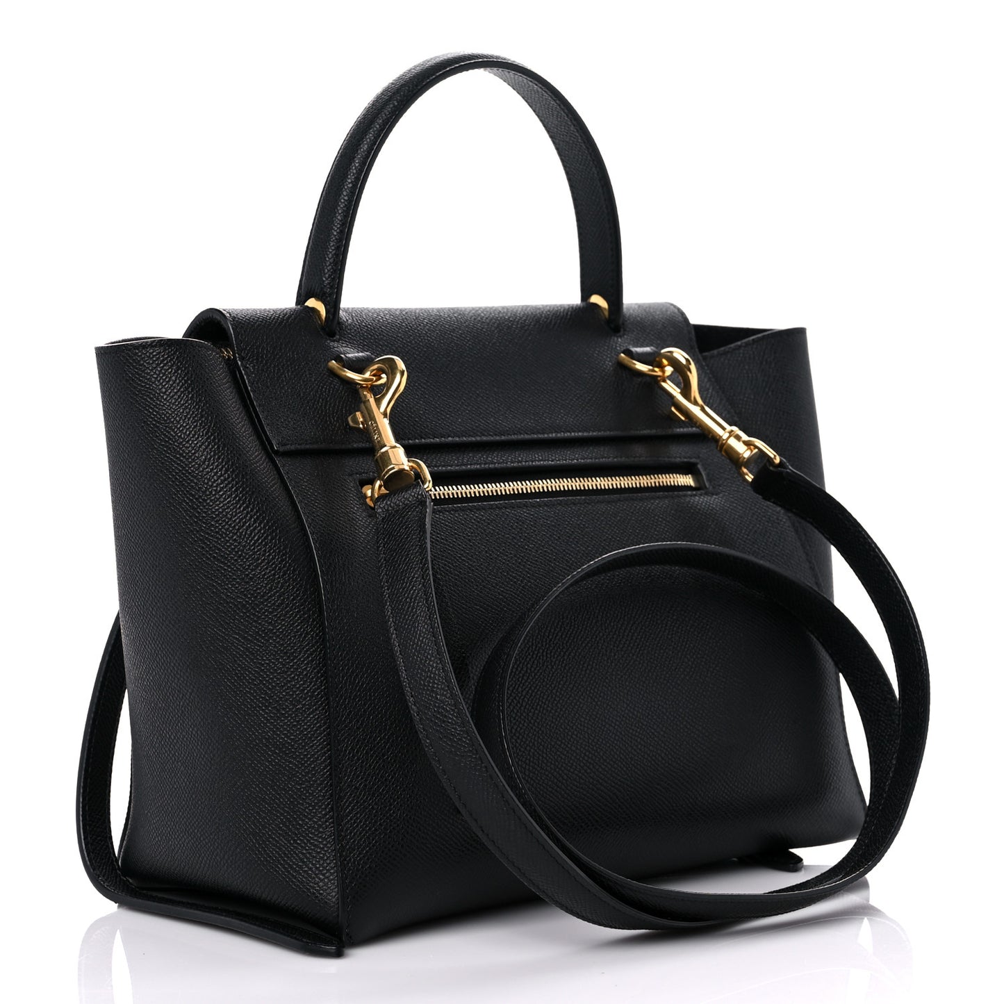 Baby Grained Calfskin Micro Belt Bag Black