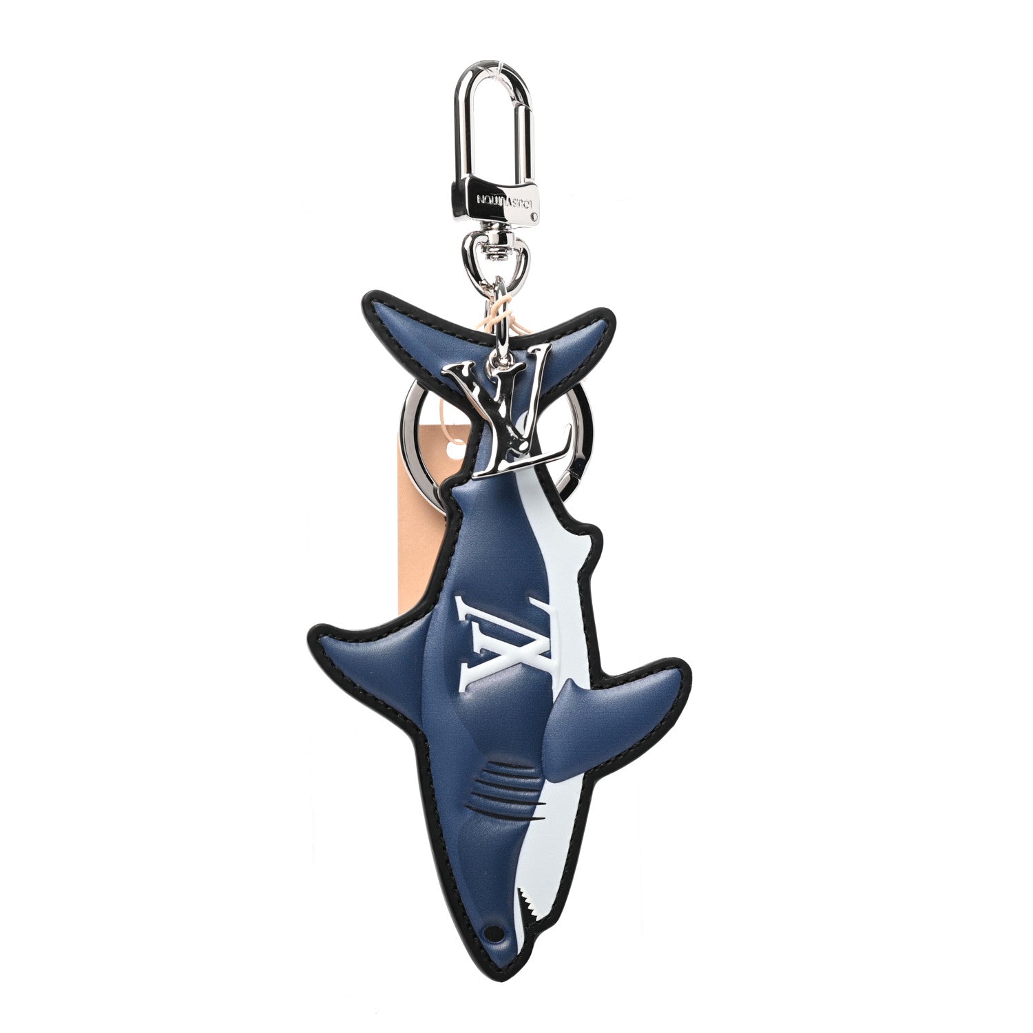 Louis Vuitton Monogram Aquatics Shark Charm Key Holder 1 of 4