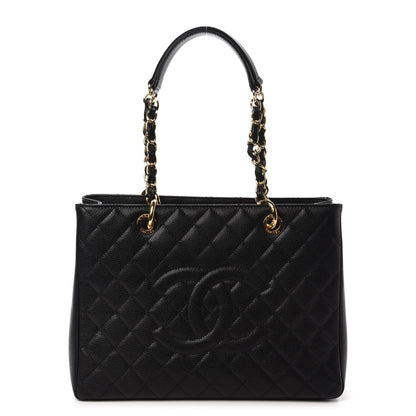 Chanel Caviar Quilted Grand Shopping Tote GST Black 1 of 11