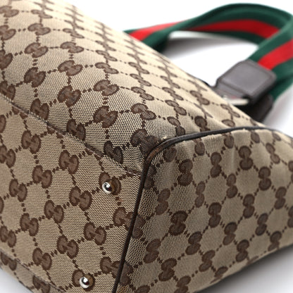 Gucci GG Monogram Web Pop Tote Dark Brown 12 of 16
