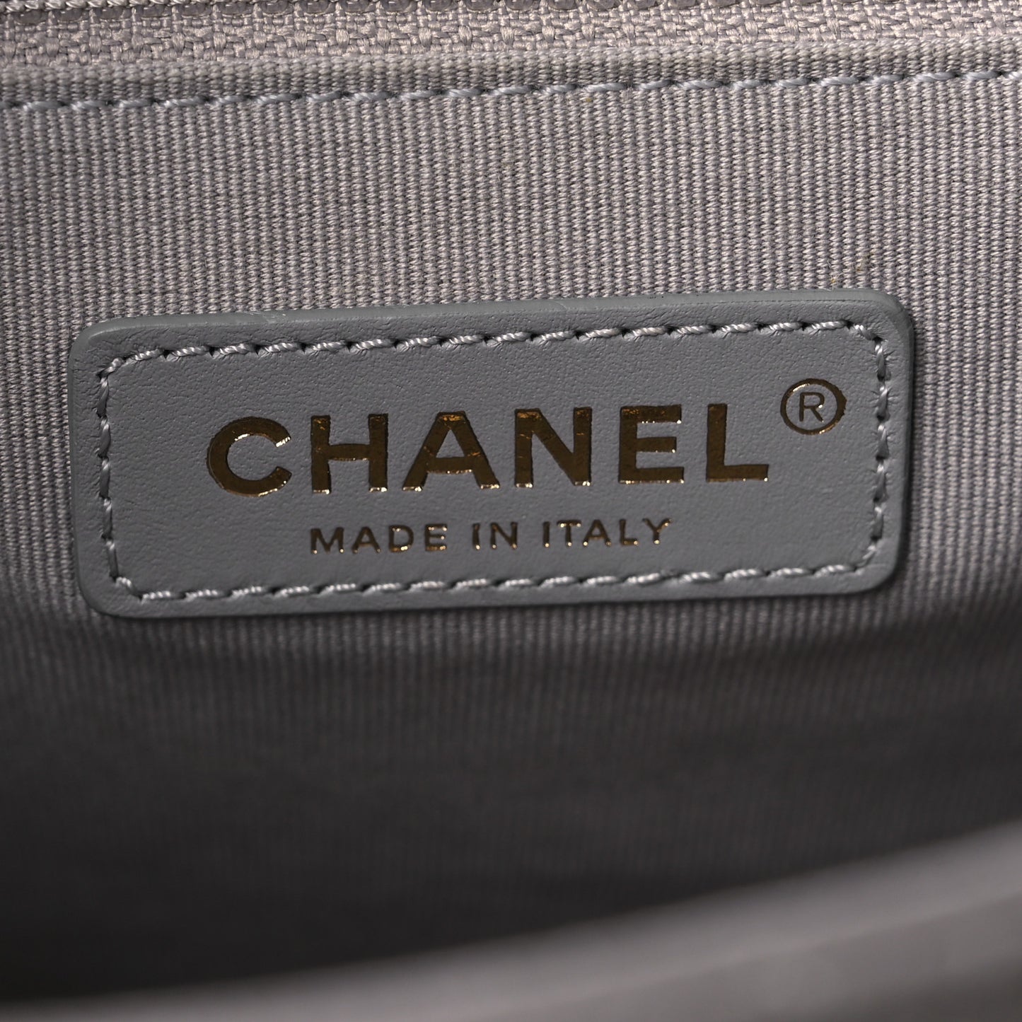 Caviar Quilted Large Classic Shopping Tote Grey