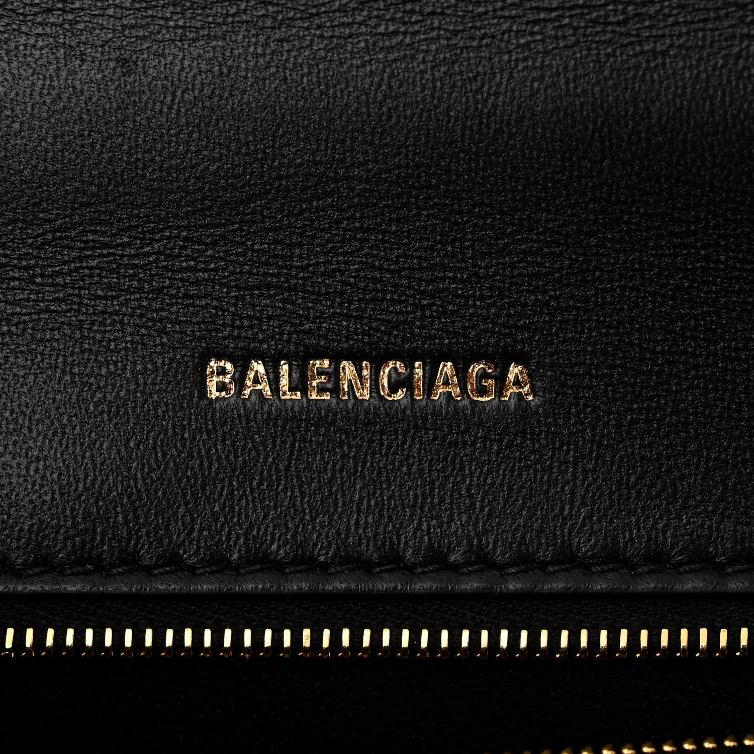 Balenciaga Shiny Box Calfskin Small Hourglass Top Handle Bag Black 6 of 10