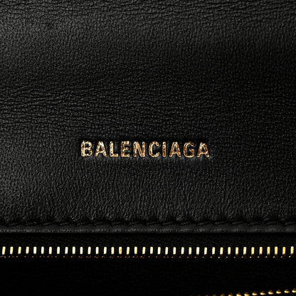 Balenciaga Shiny Box Calfskin Small Hourglass Top Handle Bag Black 6 of 10