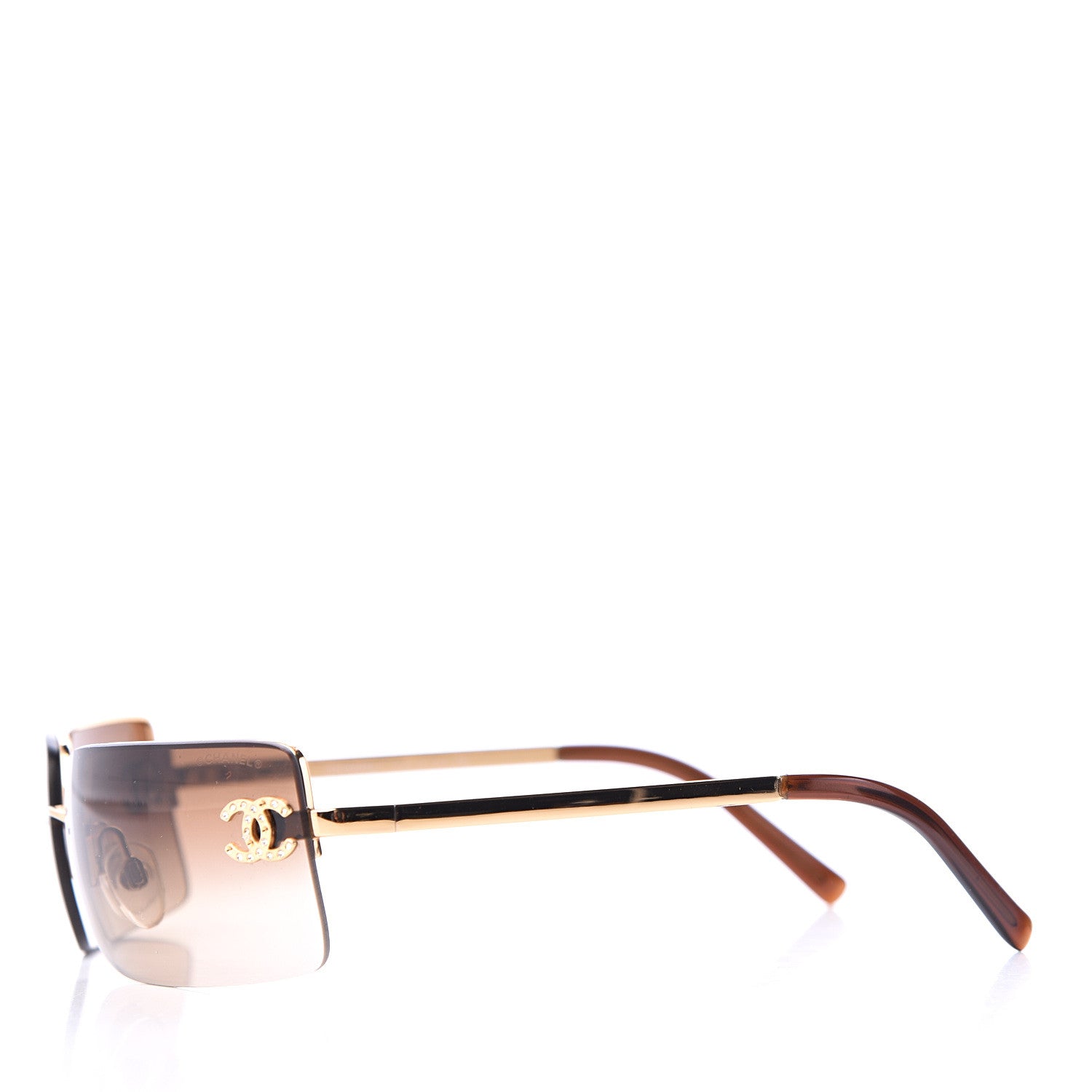 Chanel Crystal CC Logo Sunglasses 4104-B 3 of 8