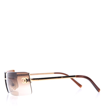 Chanel Crystal CC Logo Sunglasses 4104-B 3 of 8