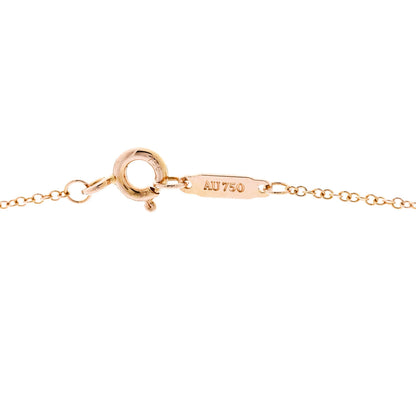 Tiffany 18K Rose Gold Diamond Heart Pendant Necklace 4 of 7