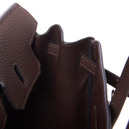 Hermes Togo Birkin 25 Chocolate 14 of 32
